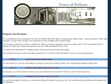 Tablet Screenshot of pelham.municipaltaxpayments.com