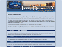 Tablet Screenshot of longbeach.municipaltaxpayments.com